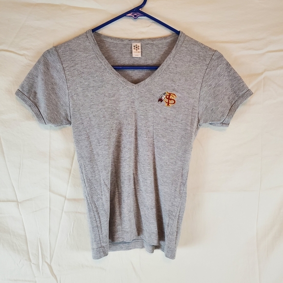 Womens FSU V Neck Tee Shirt Size Med - Picture 1 of 4